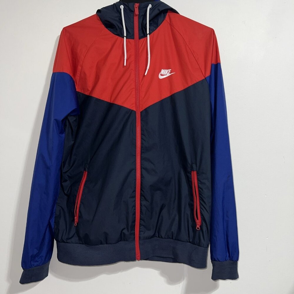 Nike Windrunner Windbreaker Hooded‎ Jacket Men's Sportswear Sz Med 727324-452